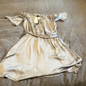 Bardot silky dress & sash